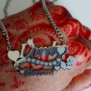 Heavy duty spiritual necklace Lord bless me